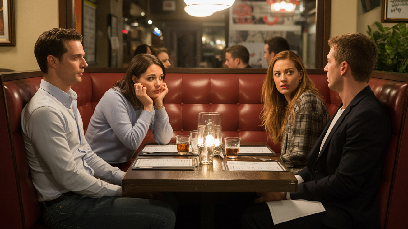 Double Date Disaster Begins When Man Notices His Date Isn’t Who He Expected Double Date Disaster Begins When Man Notices His Date Isn’t Who He Expected