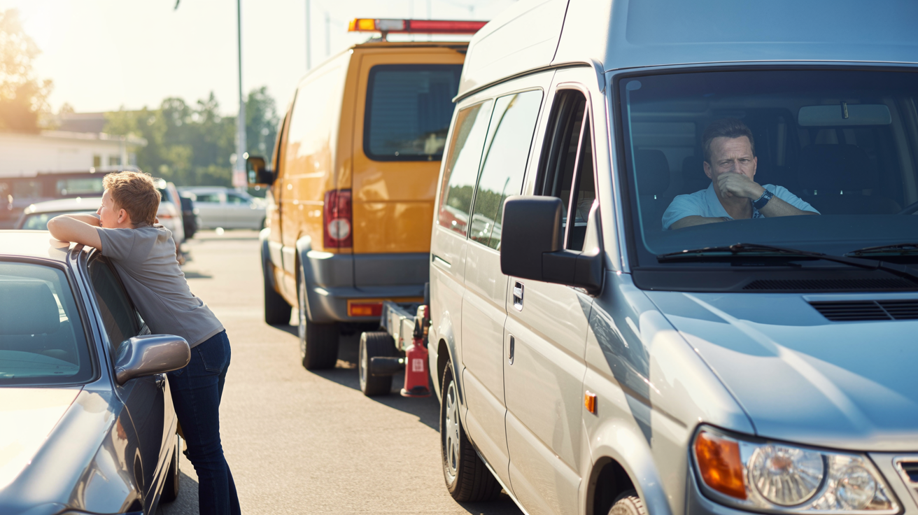 Driver Parks Too Close, Tow Truck Driver Teaches Her Patience Driver Parks Too Close, Tow Truck Driver Teaches Her Patience