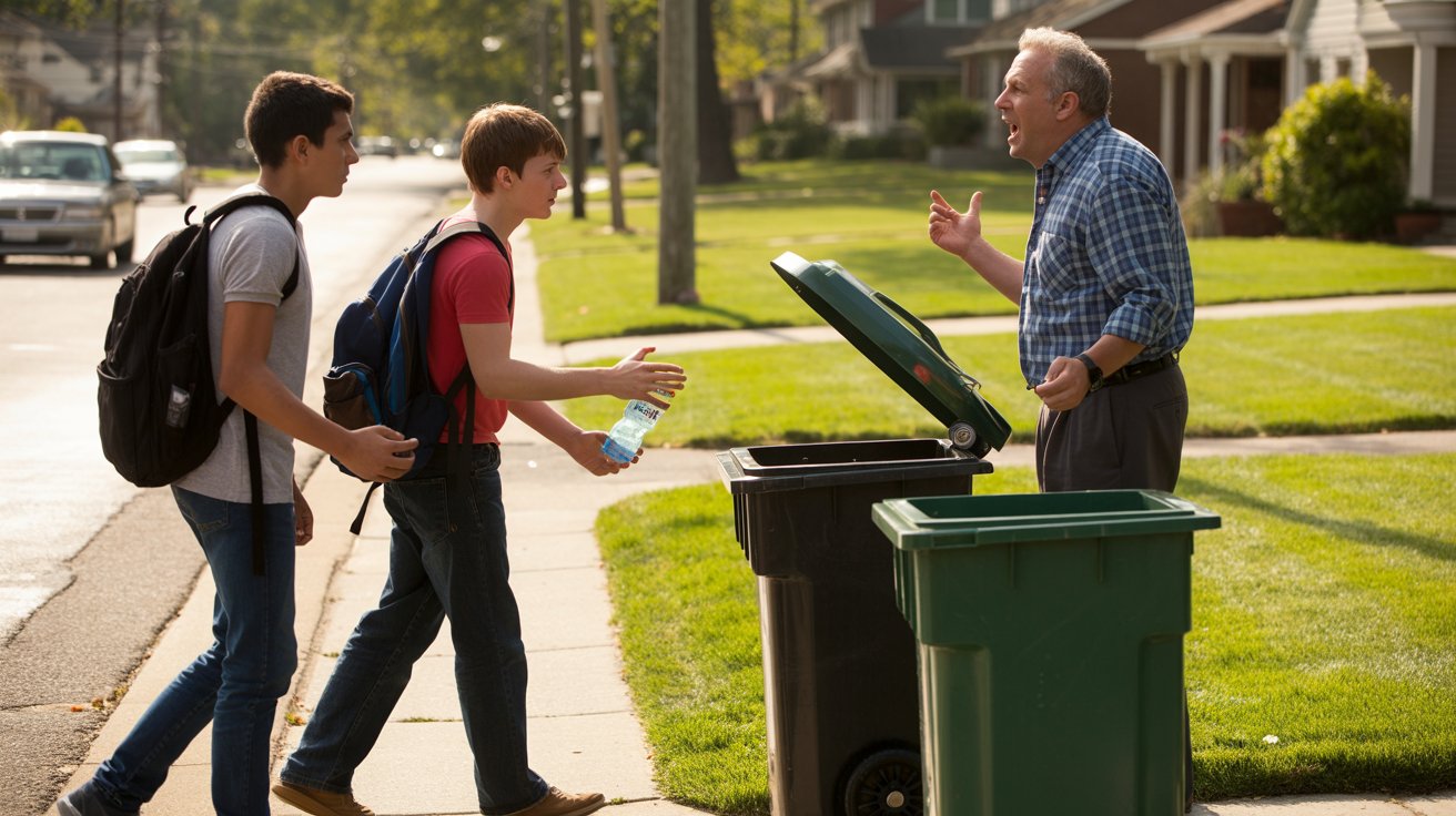 He Tried to Recycle a Bottle, Got Yelled At, and Responded in the Pettiest Way Possible He Tried to Recycle a Bottle, Got Yelled At, and Responded in the Pettiest Way Possible
