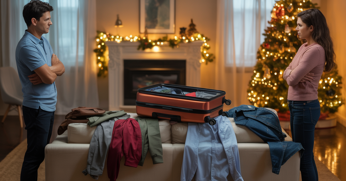 Husband Spends Christmas With Family Who Excluded His Wife, Blames Her For Not Packing His Bags Husband Spends Christmas With Family Who Excluded His Wife, Blames Her For Not Packing His Bags