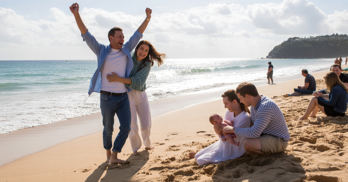 Man Yells “HELL YEAH” To Proposal, Accidentally Ruins Baby’s Beach Nap Man Yells “HELL YEAH” To Proposal, Accidentally Ruins Baby’s Beach Nap