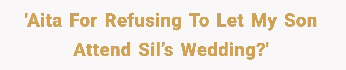 Mom Says No to Wedding Invite After SIL Says Kid “Passes” as White 'AITA for refusing to let my son attend SIL’s wedding?'