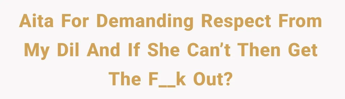 Mother-In-Law Snaps After Daughter-In-Law Mocks Her For “Doing Nothing All Day” AITA for demanding respect from my DIL and if she can’t then get the f__k out?