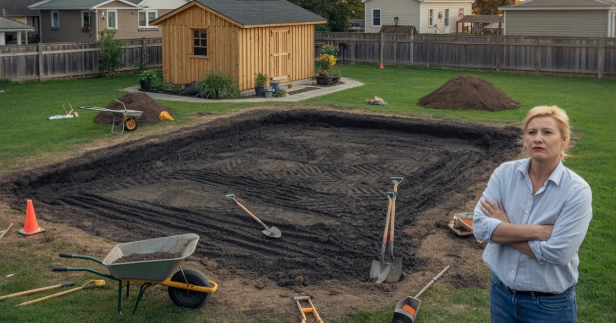 Neighbor Tried To Get This Woman’s Mom Fined Over A Shed, So She Filled His $40K Pool In Neighbor Tried To Get This Woman’s Mom Fined Over A Shed, So She Filled His $40K Pool In