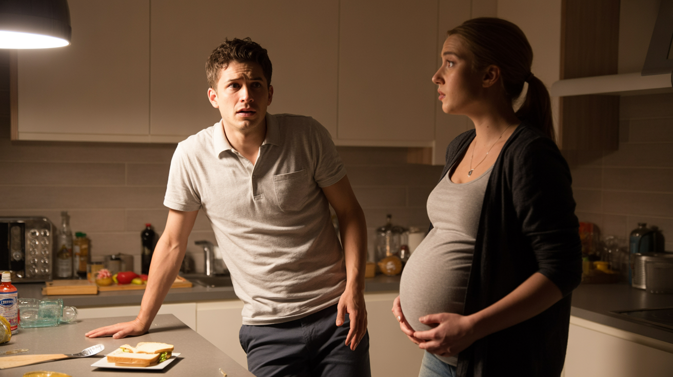 Pregnant Woman Strikes Her Provider In The Kitchen Over A Simple Dropped Sandwich Pregnant Woman Strikes Her Provider In The Kitchen Over A Simple Dropped Sandwich
