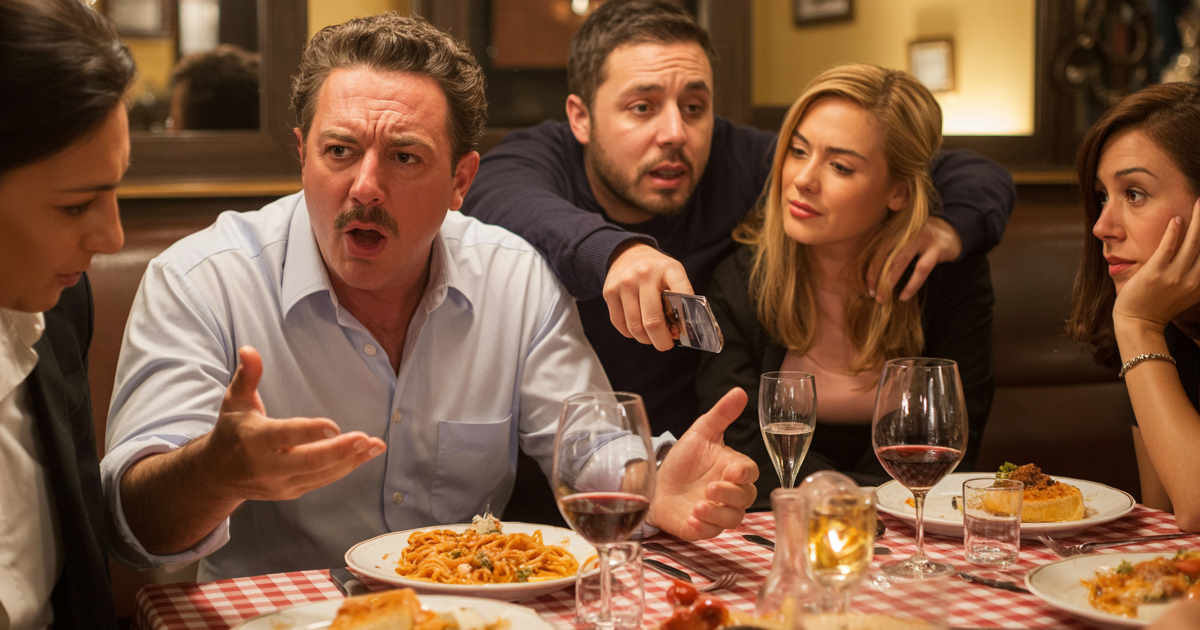 Rude Husband Berates Restaurant Staff All Night, So The Only Person At The Table Finally Walks Out