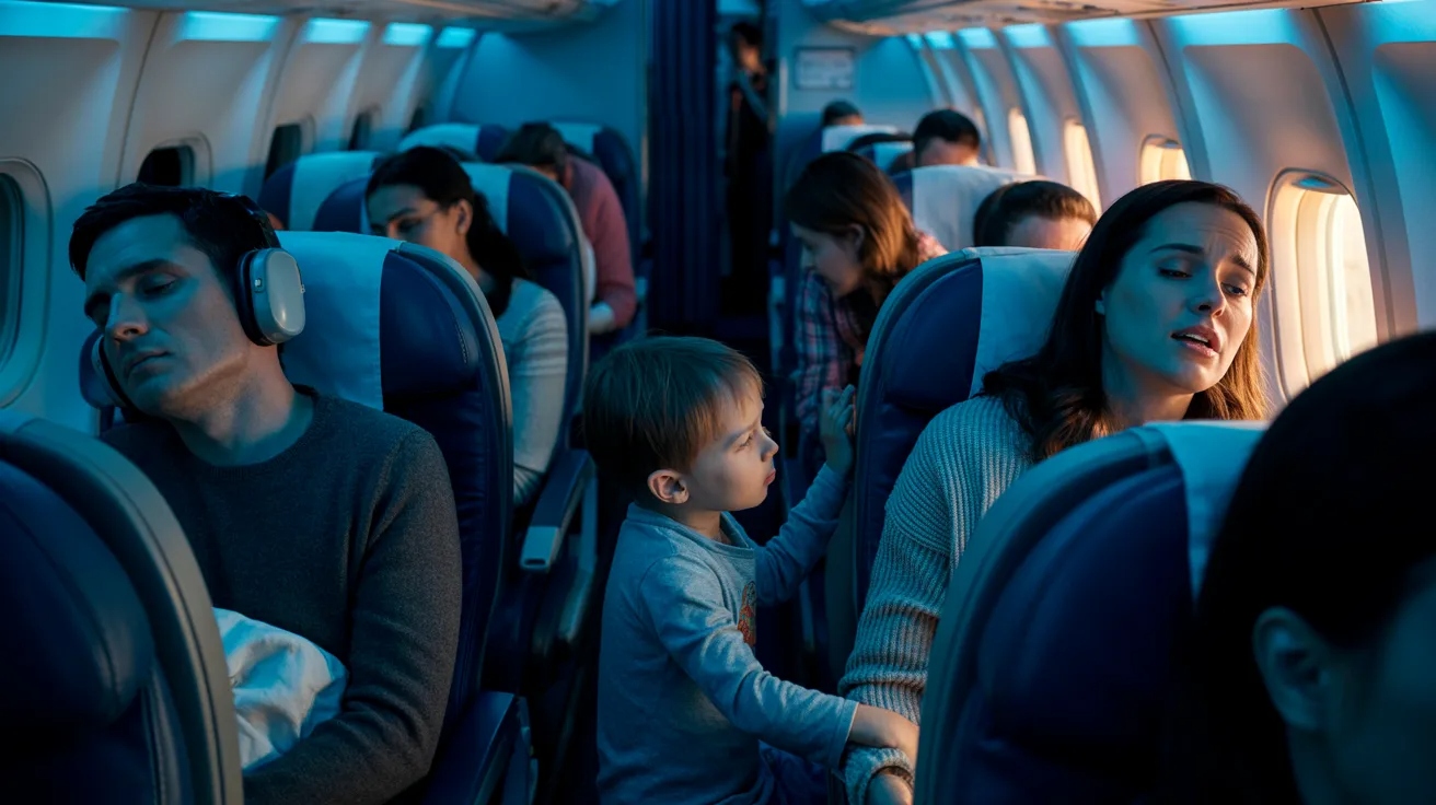 She Asked a Family to Keep Their Child Quiet on a Red-Eye Flight, and It Turned Into an Awkward Standoff She Asked a Family to Keep Their Child Quiet on a Red-Eye Flight, and It Turned Into an Awkward Standoff