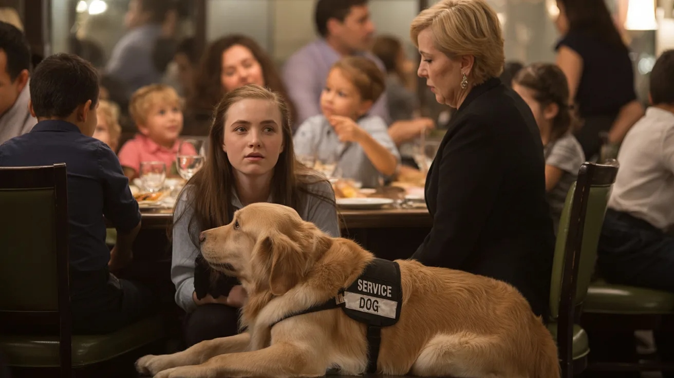 She Brought Her Service Dog to a Family Dinner to Manage Sensory Overload, and Her Aunt Called Her Self-Centered for It She Brought Her Service Dog to a Family Dinner to Manage Sensory Overload, and Her Aunt Called Her Self-Centered for It