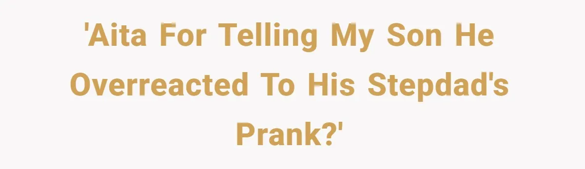 Stepfather’s Birthday Party Turns Ugly When A Promised Dream Gift Takes An Unexpected Twist 'AITA for telling my son he overreacted to his stepdad's prank?'