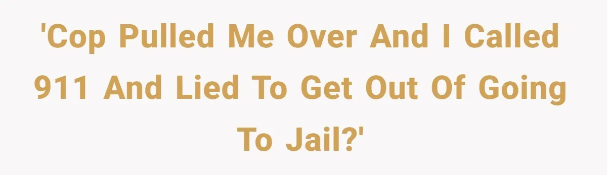 Teen Calls 911 And Lies About A Robbery To Get Out Of A Traffic Ticket 'Cop pulled me over and I called 911 and lied to get out of going to jail?'