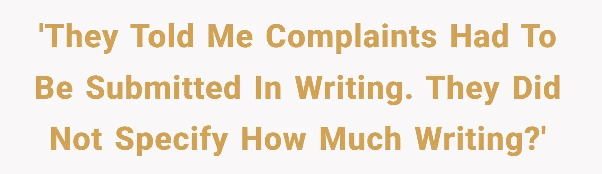 They Told Him to Submit Complaints in Writing. He Sent a 1,847-Word Essay About a Parking Spot 'they told me complaints had to be submitted in writing. they did not specify how much writing?'