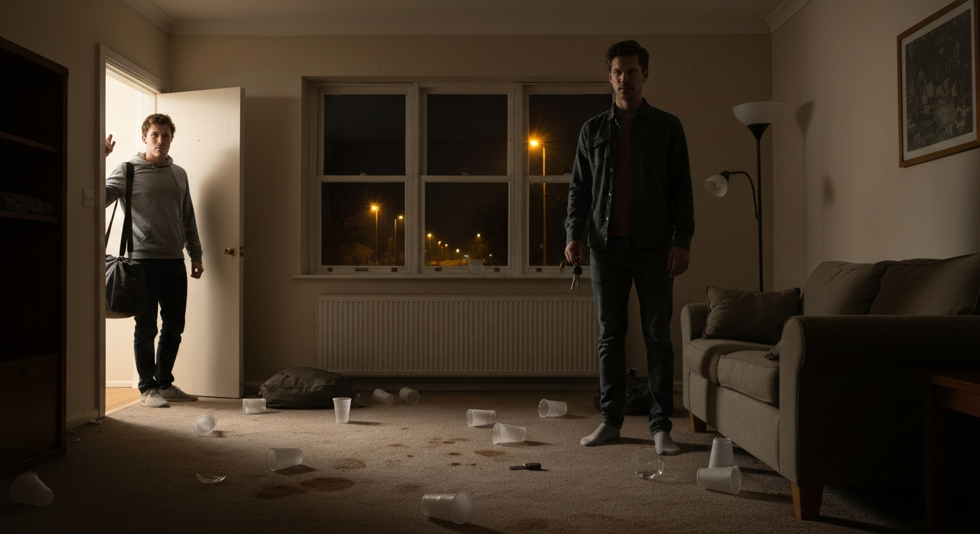 This Brother Found Out The Hard Way That Free Rent Does Not Include Party Rights