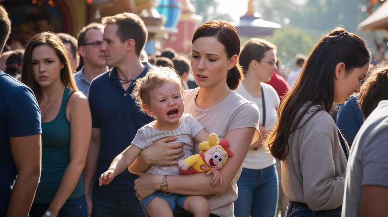 Toddler Throws A Fit While Waiting In Line At Disney World, Until Everyone Finds Out Her Condition Toddler Throws A Fit While Waiting In Line At Disney World, Until Everyone Finds Out Her Condition