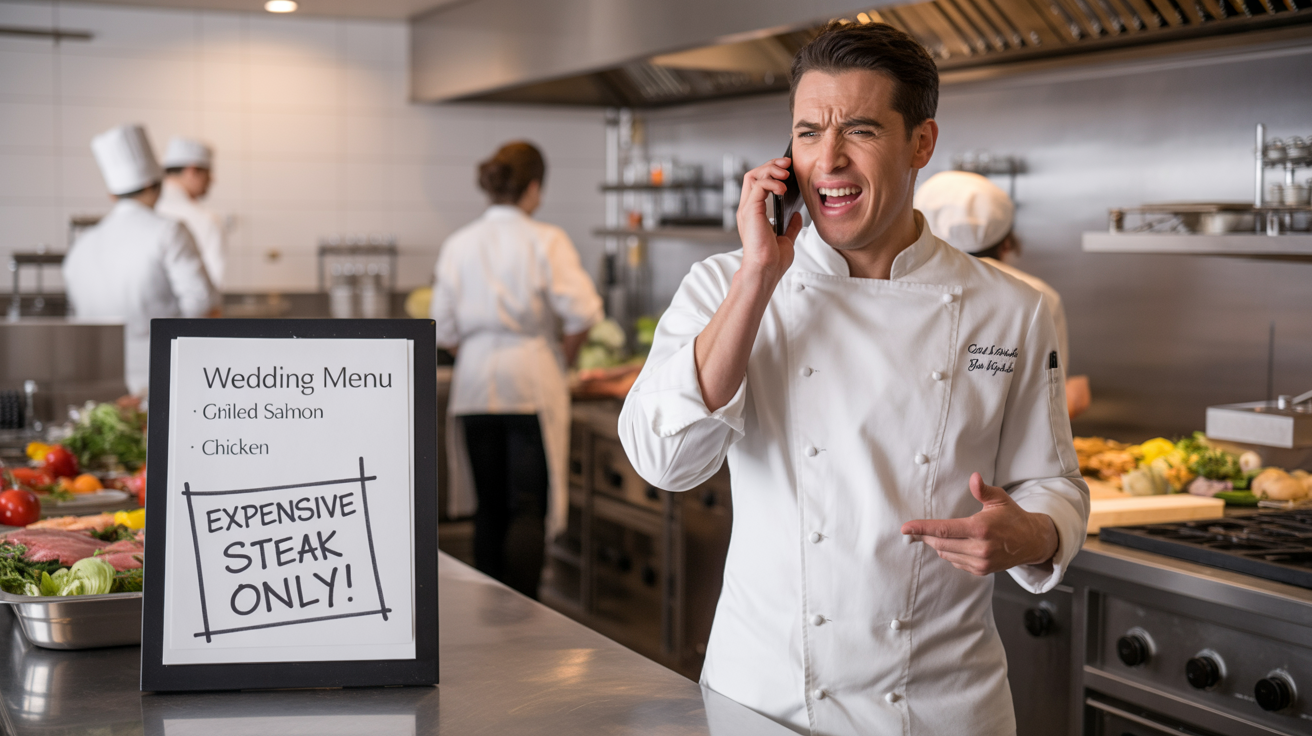 Wedding Guest Demands Custom Steak, Bride Serve Him With A Cold Dish Of Reality Check Wedding Guest Demands Custom Steak, Bride Serve Him With A Cold Dish Of Reality Check