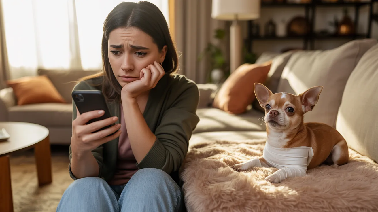 Woman Discovers Husband Broke Dog's Leg After Losing His Temper, Now She's Pregnant And Worried Woman Discovers Husband Broke Dog's Leg After Losing His Temper, Now She's Pregnant And Worried